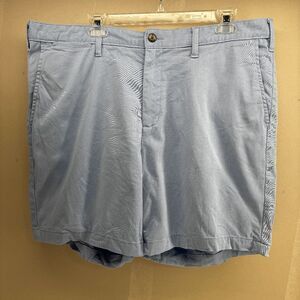 Nautica Shorts Mens 38W Sky Blue Flex Classic Fit Stretch Deck Flat Front Golf